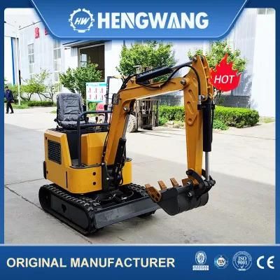 EPA Engine Hydraulic 1 Ton Mini Excavator with Swing Boom