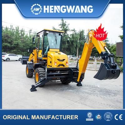 4 Wheel Drive New Price Small Mini Retroexcavadora Backhoe and Loader