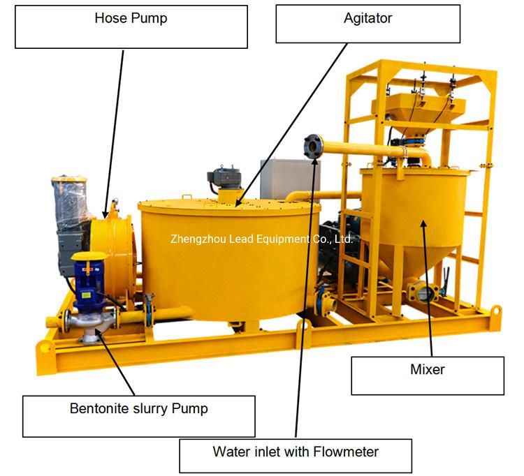 LGP500/2000/165h-E High Pressure Cement Mixing Grout Pump Plant