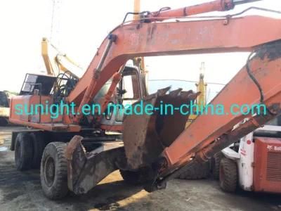 Original Japanese Wheel Excavator Hitachi Ex160wd Can Be Exported to Pakistan, Afghanistan
