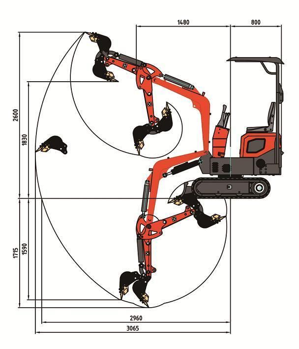 20% off CE China 0.8ton 1ton 1.8ton 2.5ton Euro5 EPA Side Swing Boom Thumb Hydraulic Rubber Track Crawler Rubber Track Micro Small Digger Factory Mini Excavator