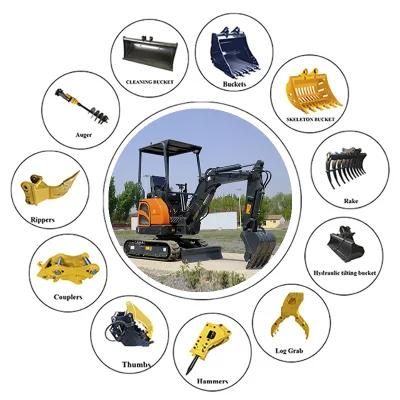 China Cheap Price 1.8ton Small Mini Excavator with Perkins Engine