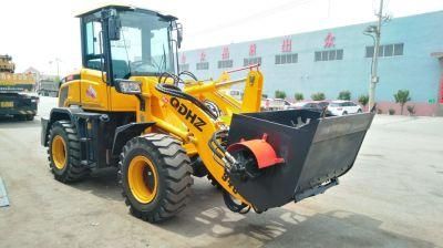 China Zl938 2ton Front End Mini Wheel Loader with Mixing Shovel