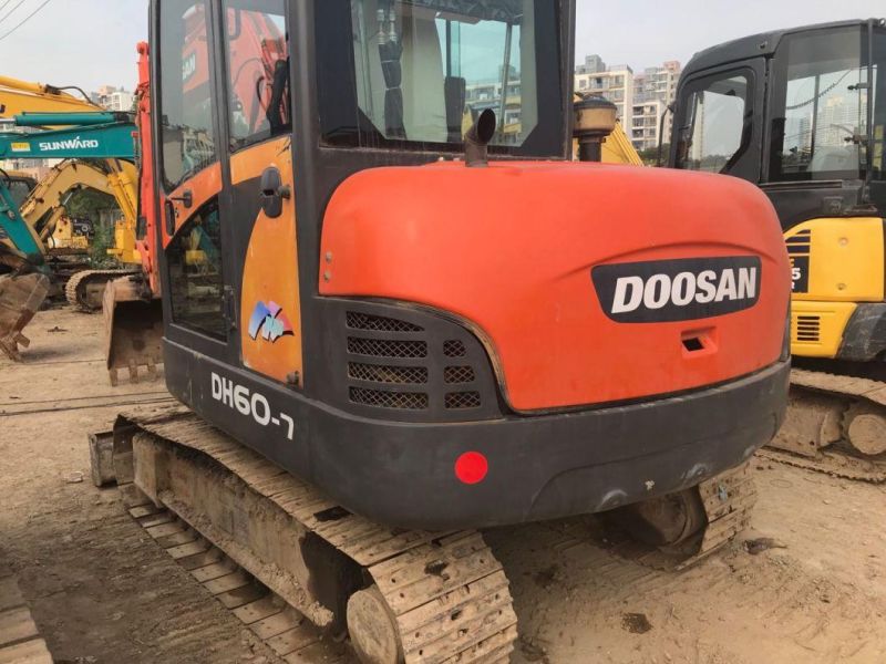 6t Used Doosan Dh60 Crawler Excavator Dh60-7 Mini Excavator