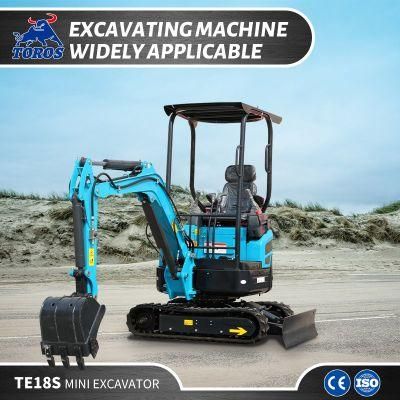 Toros 1550kg Mini Small Digger Bagger Kubota Excavator for Sale