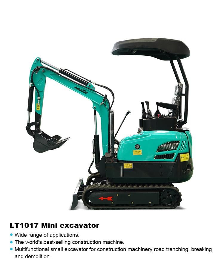 CE ISO EPA China Cheap Home Use New 1ton 2ton Crawler Hydraulic Mini Diesel with Joystick Excavator Factory Prices for Sale