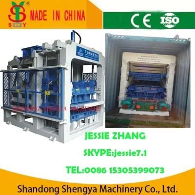 Qt10-15 Concrete Fully Automatic Hollow Block Machine in Algeria Saudi Arabia