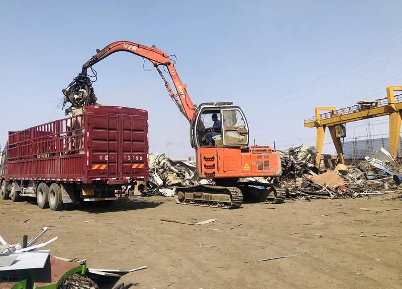 Bonny 18ton Hydraulic Material Handling Machine Handler on Track for Scrap and Waste Recycling