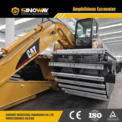Hydraulic Amphibious Crawler Excavator with Second Hand Cat320 Upper Structure