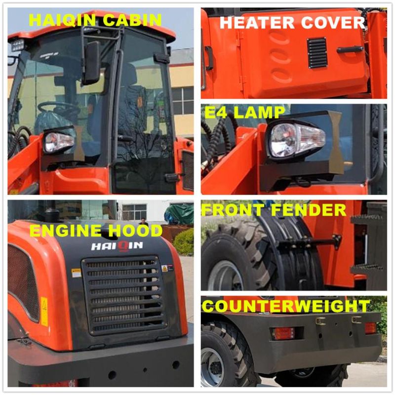 Haiqin Brand High Quality (HQ920) with Pallet Fork Aolite Wheel Loader