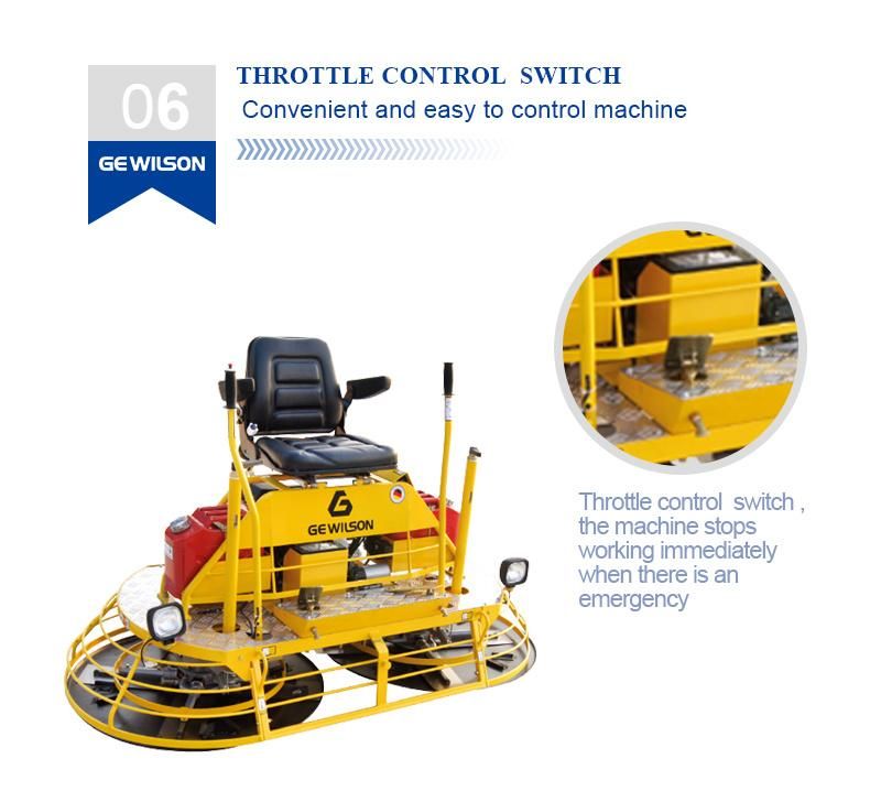 Concrete Ride on Power Trowel Leveling Screed Machine Supplier