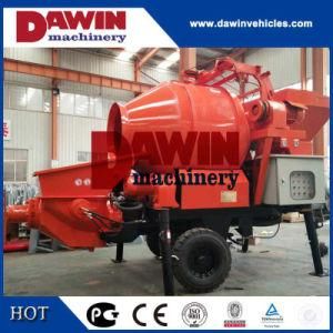 30m3/Hr Trailer Hydraulic Concrete Mixer Pump with 450L Drum