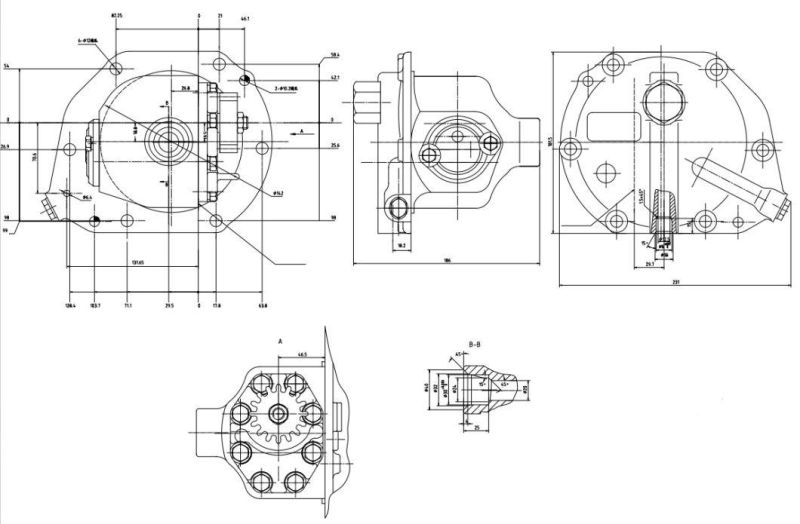 Hchc High Pressure Hydraulic Gear Pump D8nn600lb for Ford New Holland