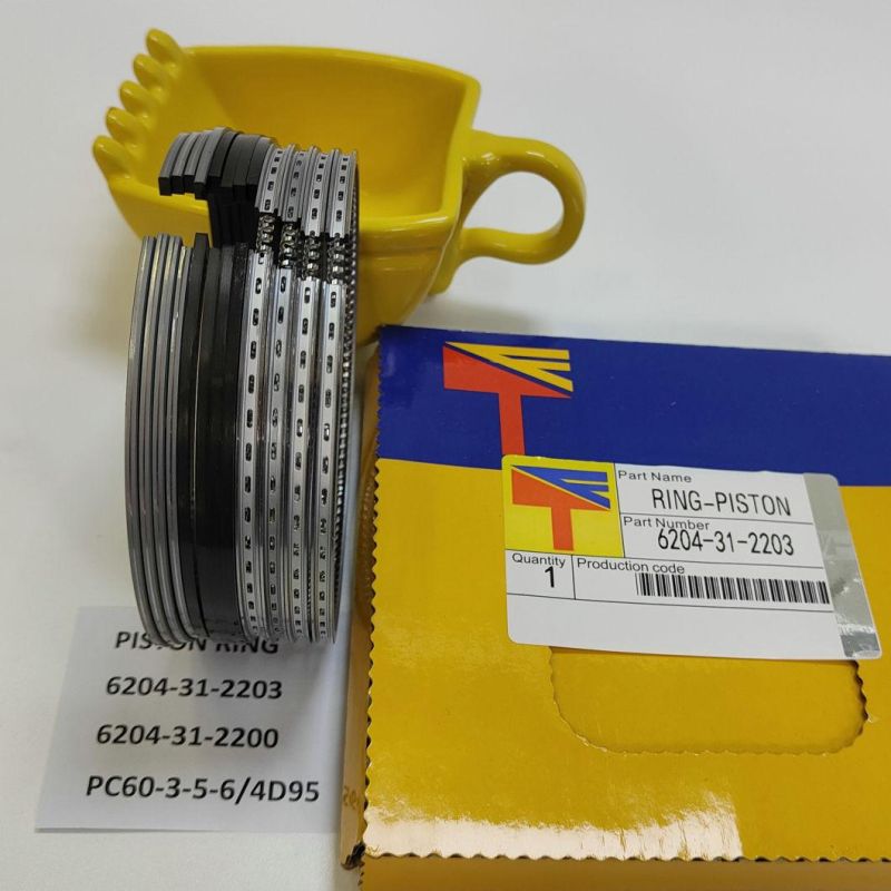 High Quality Diesel Engine Mechanical Parts Piston Ring 6204-31-2203 for Excavator Parts PC60-3-5-6 Engine Parst 4D95 Generator Set