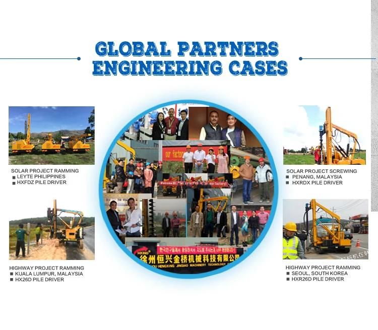 W Beam Installation Guardrail Pile Driver Machine