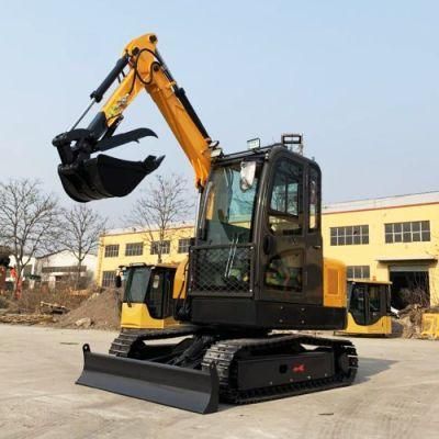 China Mini Excavator with Air Conditioning for Sale