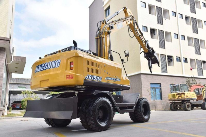 Jg150s 13.5 Ton Rock Excavator with Rock Grapple for Rock Loading