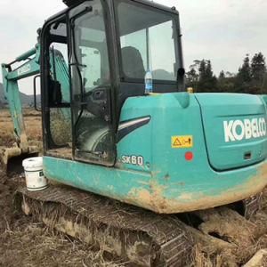 Used Hydraulic Crawler Excavator Second Hand Kobelco60 Good Working Cheap Price
