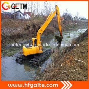 Amphibious Excavator for De Vegetation