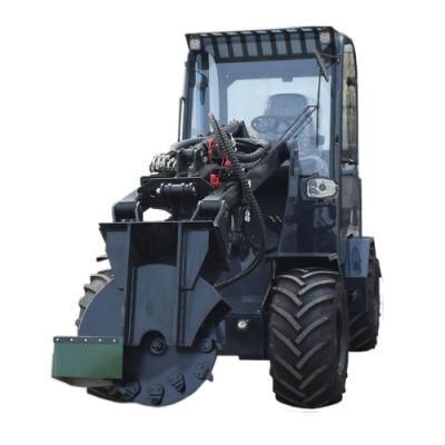Good Selling 2 Ton Mini Wheel Loader Avant Telescopic Loader with Stump Grinder