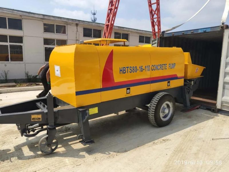 Manufacturer New Diesel Engine Trailer Mounted Concrete Pumps Movable Pumpcrete Concrete Pump