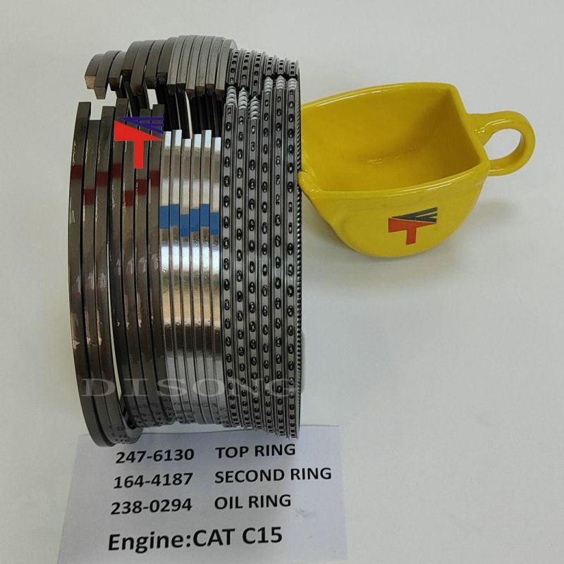 High Quality Diesel Engine Mechanical Parts Piston Ring 247-6130 164-4187 238-0294 for C15 Engine Excavator E374D Wheelloader 988h Generator Set