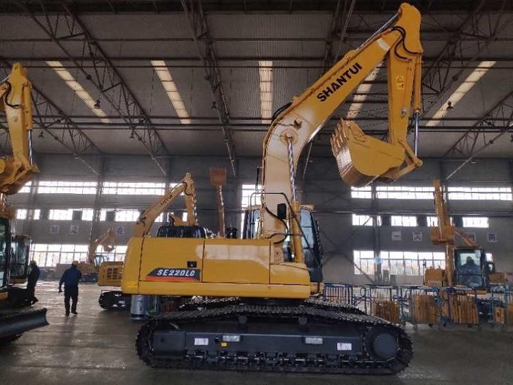Excavating Machine Shantui Se220LC 22 Ton Crawler Excavator with Long Arm