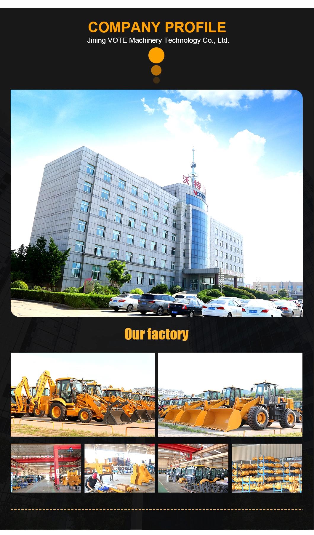 Chinese Manufacturer 2.5 Ton 2500kg Small Backhoe Loader 4X4 Mini Loader Backhoe with 0.3m3 Bucket Capacity