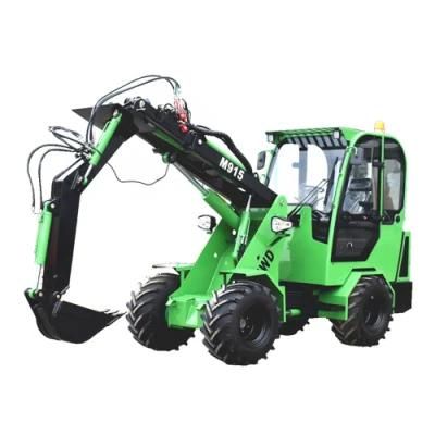 4 Wheel Drive Telescopic Boom Loader 0.6 Ton - 2.0 Ton Front Loader with Attachments for Sale