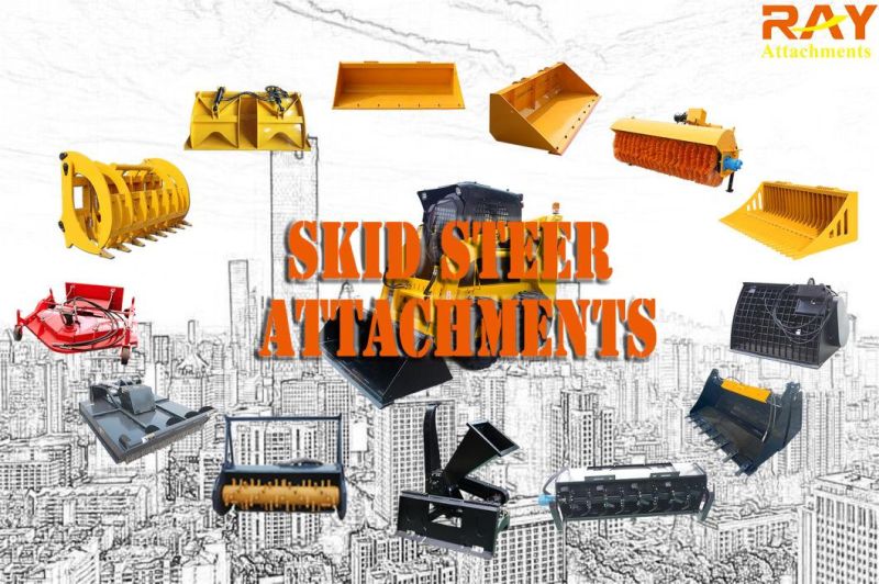 Skid Steer 300L Concrete Bucket Mixer for Sale