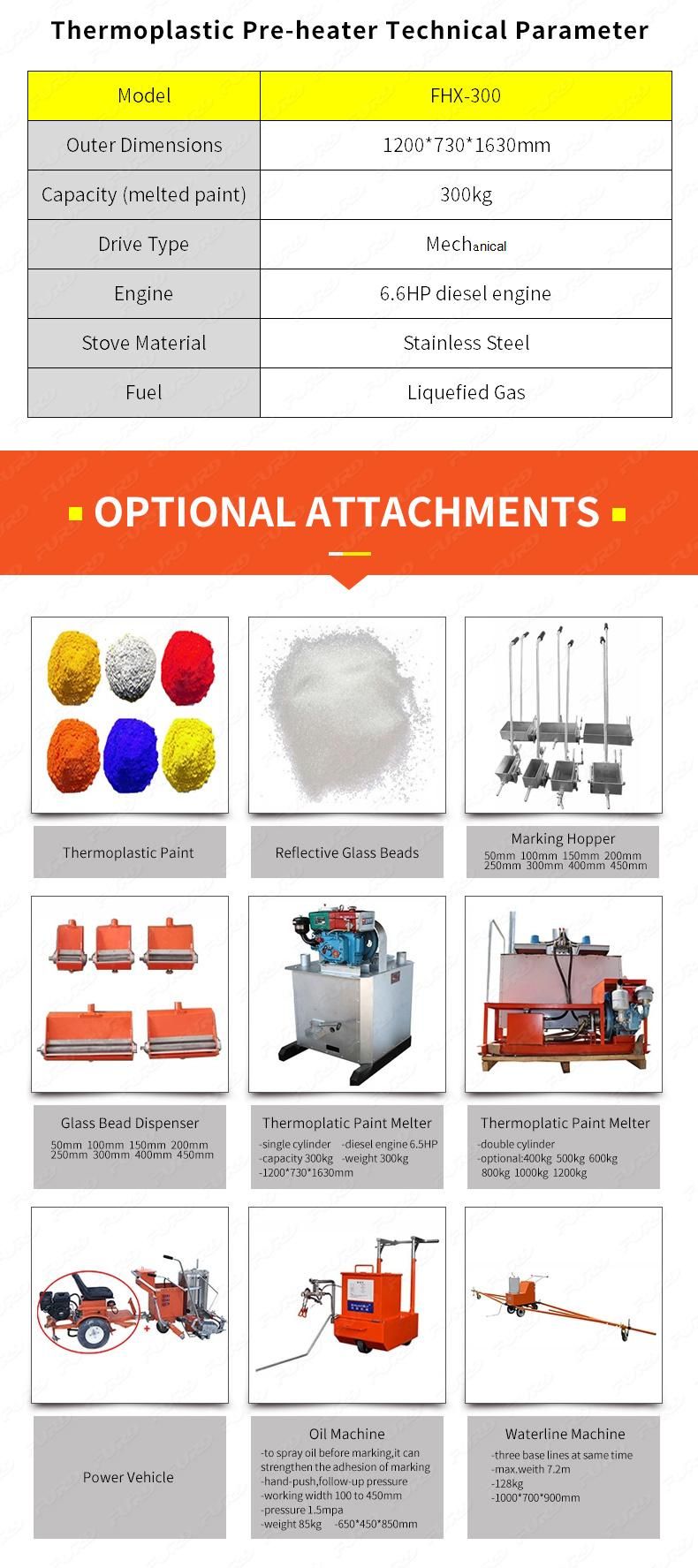 Hot Sale Hand Push Thermoplastic Marking Machine