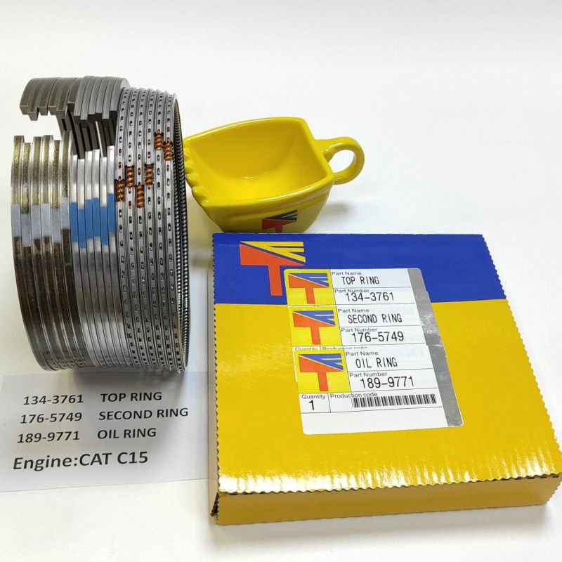 High Quality Diesel Engine Mechanical Parts Piston Ring 134-3761 176-5749 189-9771 for Buildozer D8n D8l D9l Wheelloader 980h Engine 3406 C15 Generator Set