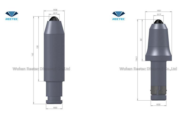 Diamond Tip 30mmcoal Mining Teeth Conical Tools Mining Picks (U94) for Underground Miner for Shearer