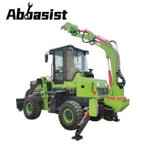 Backhoe AL16-30 mini backhoe loader farm tractors 4WD with loader and backhoe