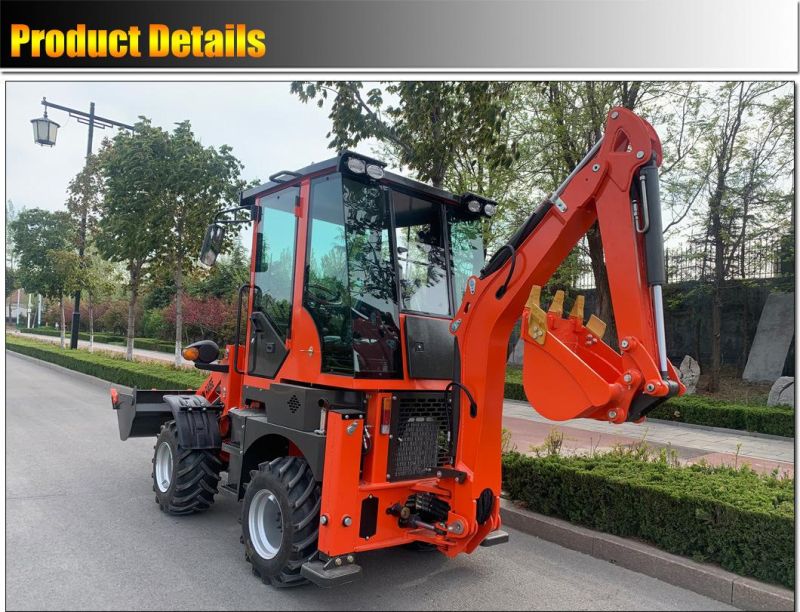 Chinese CE Mountain Raise New 1ton Mini Farm Backhoe Loader