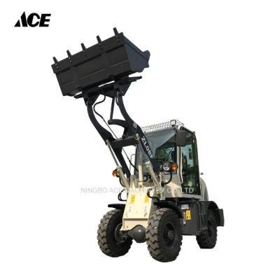 China 0.8ton Small Wheel Loader Front End Loader for Sale