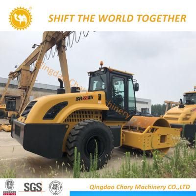 China Shantui Brand 20ton Roller Sr22 with Mechanical Vibration
