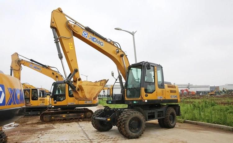 XCMG 15 Ton Xe150wb New Hydraulic Wheel Excavator Machine for Sale