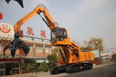 China Hot Selling Machine Crawler Material Handler Ygz320, 360 Degree Rotating Grab, Steel Factory