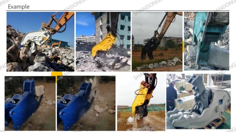 High Performance Concrete Demolisher Hydraulics for Excavators Hydraulic Pulverizer
