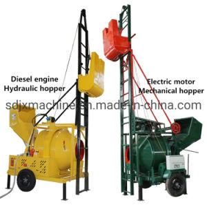 Sample Jzc350acl Diesel Hydraulic Self Loading Concrete Mixer with Lifting Ladder