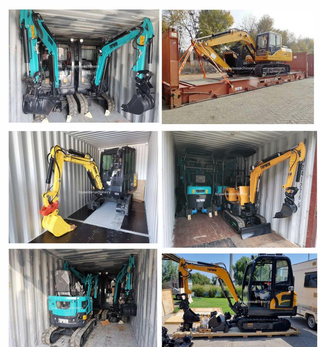 2022 Hot Sale! ! Euro V/EPA Kubota 1.8ton 3500kg Mini Excavator with Boom Swing and Cabin