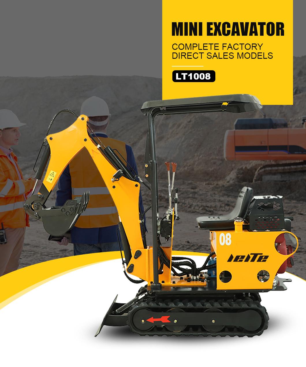 Mini Hydraulic Excavator 0.8ton 800kg Crawler Excavator Home Use Mini Digger