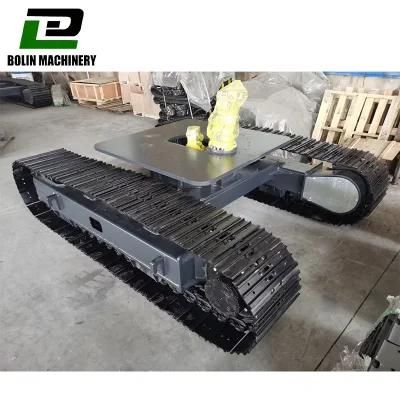 OEM/ODM Supplying Tractor Undercarriage Crane Bulldozer Track 5-8 Ton Steel Chassis