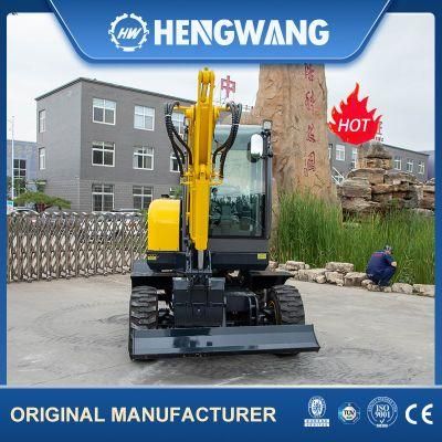 CE EPA Euro5 Long Boom Wheel Excavator 4ton