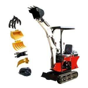 Leking 0.6ton Kv08 Backhoe Excavator Price 800kg Mini Loader Digger Crawler Minibagger for Sale