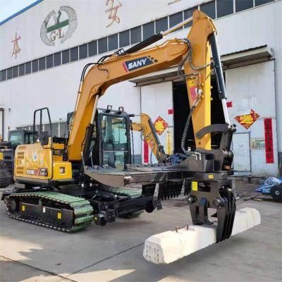 Hot Sale CE Railways Track Excavator Machinery with Replace Cement Pillow Accessories