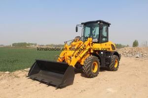 Front Wheel Loader Kima16 Passed Ce Test with 1.6 Ton Loading Capacity