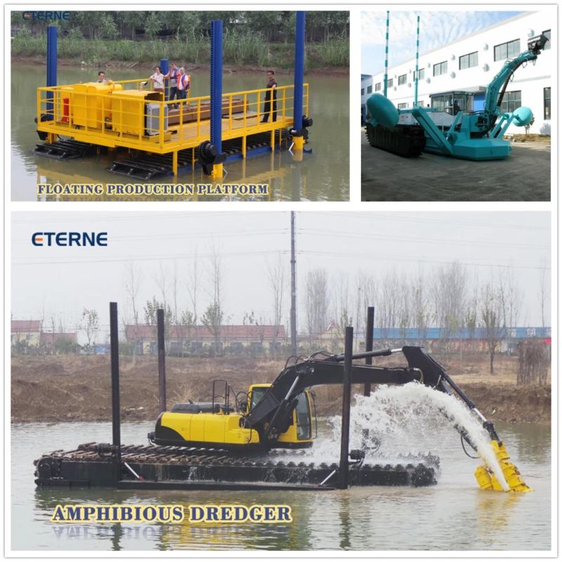 Professional Design Amphibious Dredging 22 Tons Hydraulic Excavator Long Reach Boom & Arm