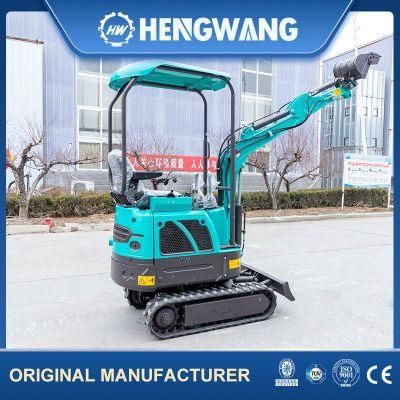 New High Efficiency Hydraulic Excavators 1 Tons Mini Small Digger Excavator with 0.025m3 Backet Capacity